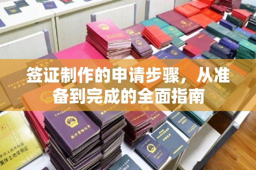 蕉岭签证制作的申请步骤，从准备到完成的全面指南