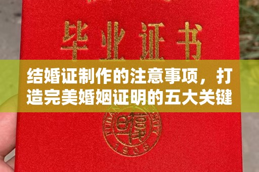 蕉岭结婚证制作的注意事项，打造完美婚姻证明的五大关键点