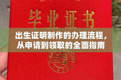 蕉岭出生证明制作的办理流程，从申请到领取的全面指南