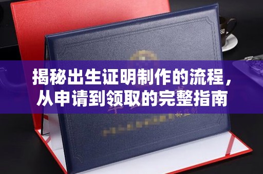 蕉岭揭秘出生证明制作的流程，从申请到领取的完整指南