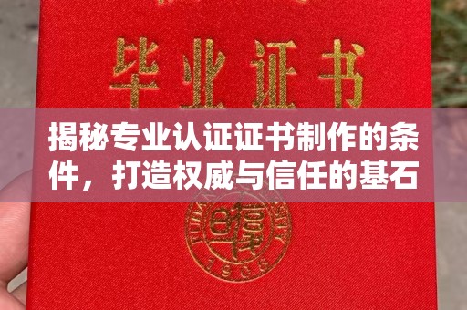 蕉岭揭秘专业认证证书制作的条件，打造权威与信任的基石