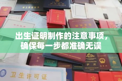 蕉岭出生证明制作的注意事项，确保每一步都准确无误